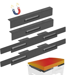 LimeCare wind guards on Blackstone 22-inch griddle with magnets for quick setup