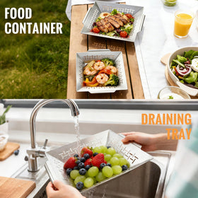 LIMERRI heavy-duty stainless steel resists rust for durable outdoor use.