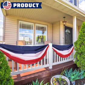LinaGarten weather-resistant polyester bunting suitable for outdoor use.