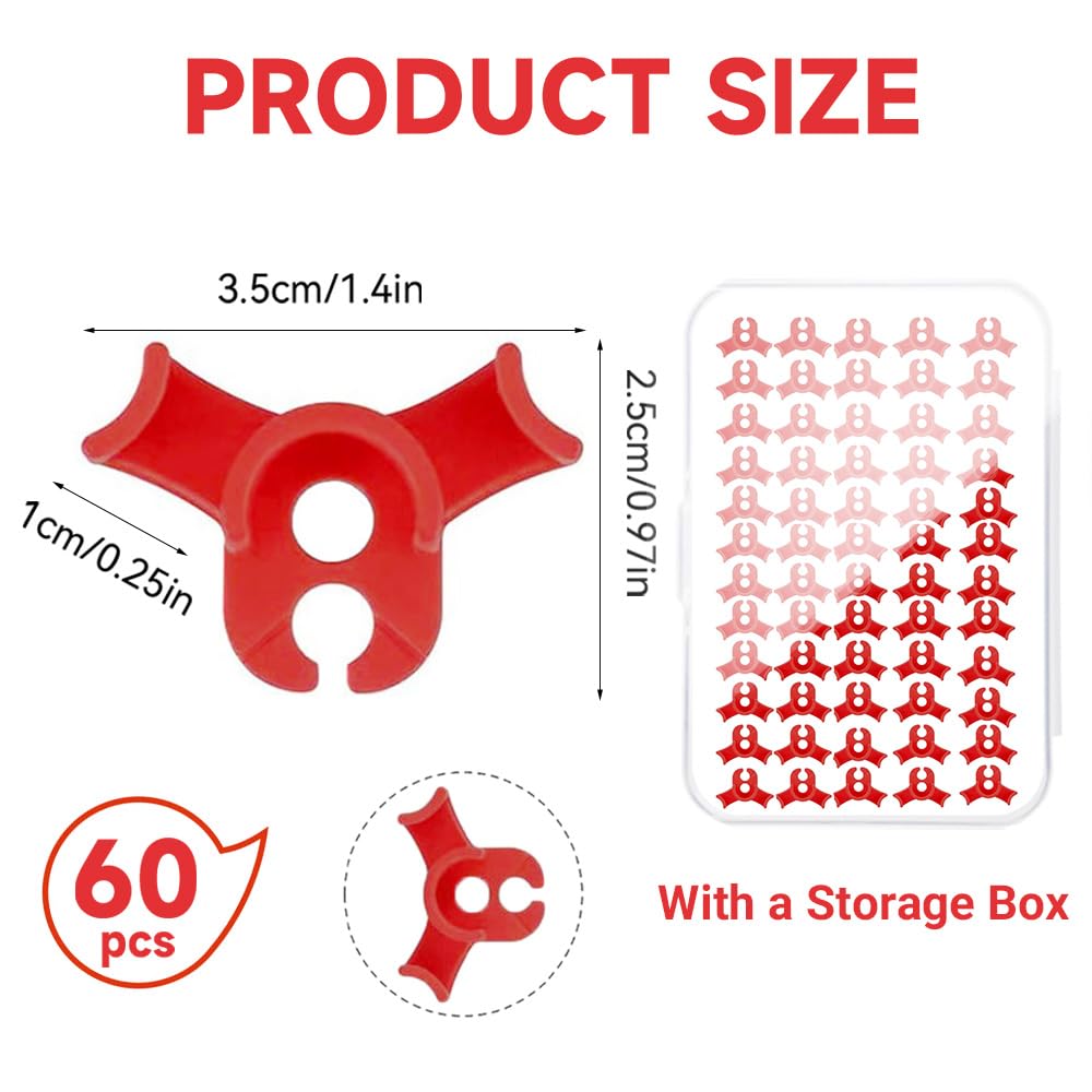 Linastu red bud trainer clip with a 90-degree bend enables controlled stem training.