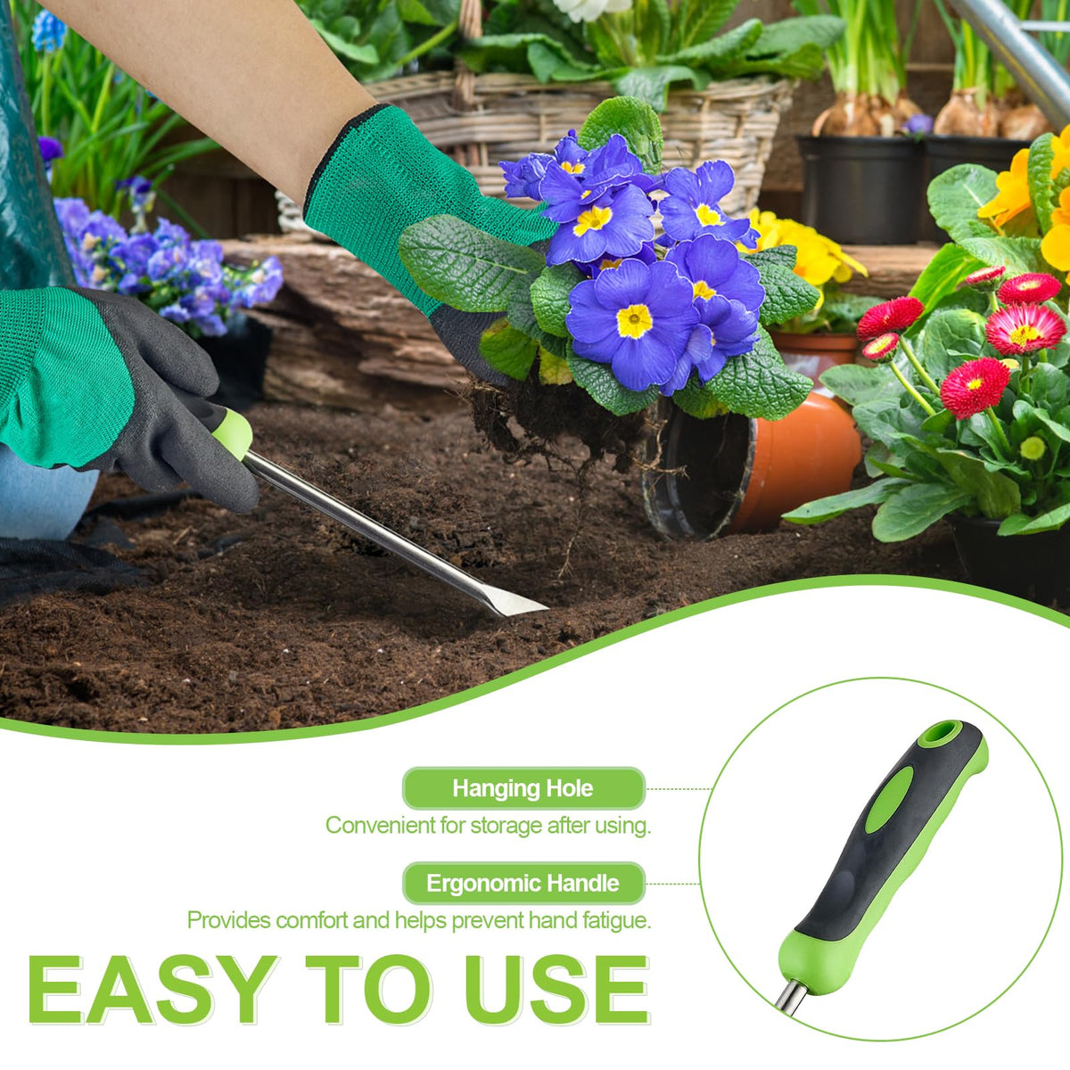 Linatikou precision weeder for tight spaces and cracks