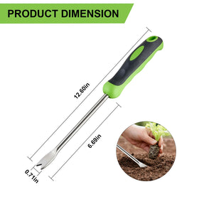 Linatikou stainless-steel weeder resists rust and bending for tough weed removal