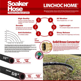LINCHOC HOME brass connectors illustrate leak-free seal for durable outdoor use