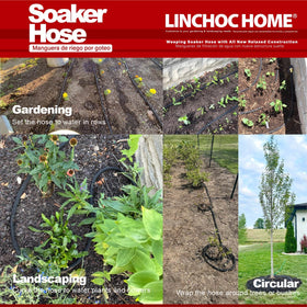 LINCHOC HOME hose demonstrates kink-resistant design for smooth watering around corners.