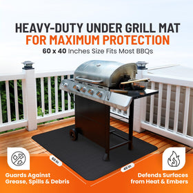 Linda's Essentials easy-clean grill mat wipes down quickly after spill-free grilling sessions.