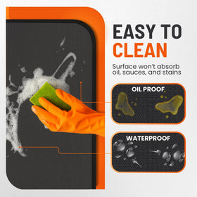 Linda's Essentials fold-and-store design makes outdoor mats simple to store when not in use.