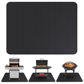 Linda's Essentials under grill mat offers 60x40 coverage to protect decks during grilling.