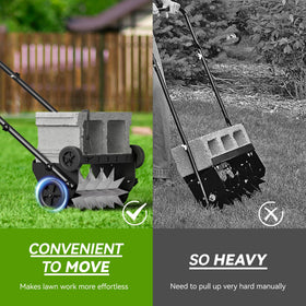 Lineware durable steel teeth penetrate compacted soil for better air and water access.