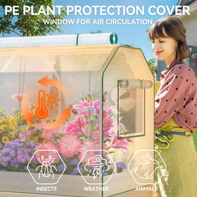 Lineware raised bed with 32-inch legs reduces bending for comfortable gardening.