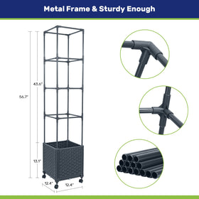 LINEX alloy steel trellis provides sturdy support for vines