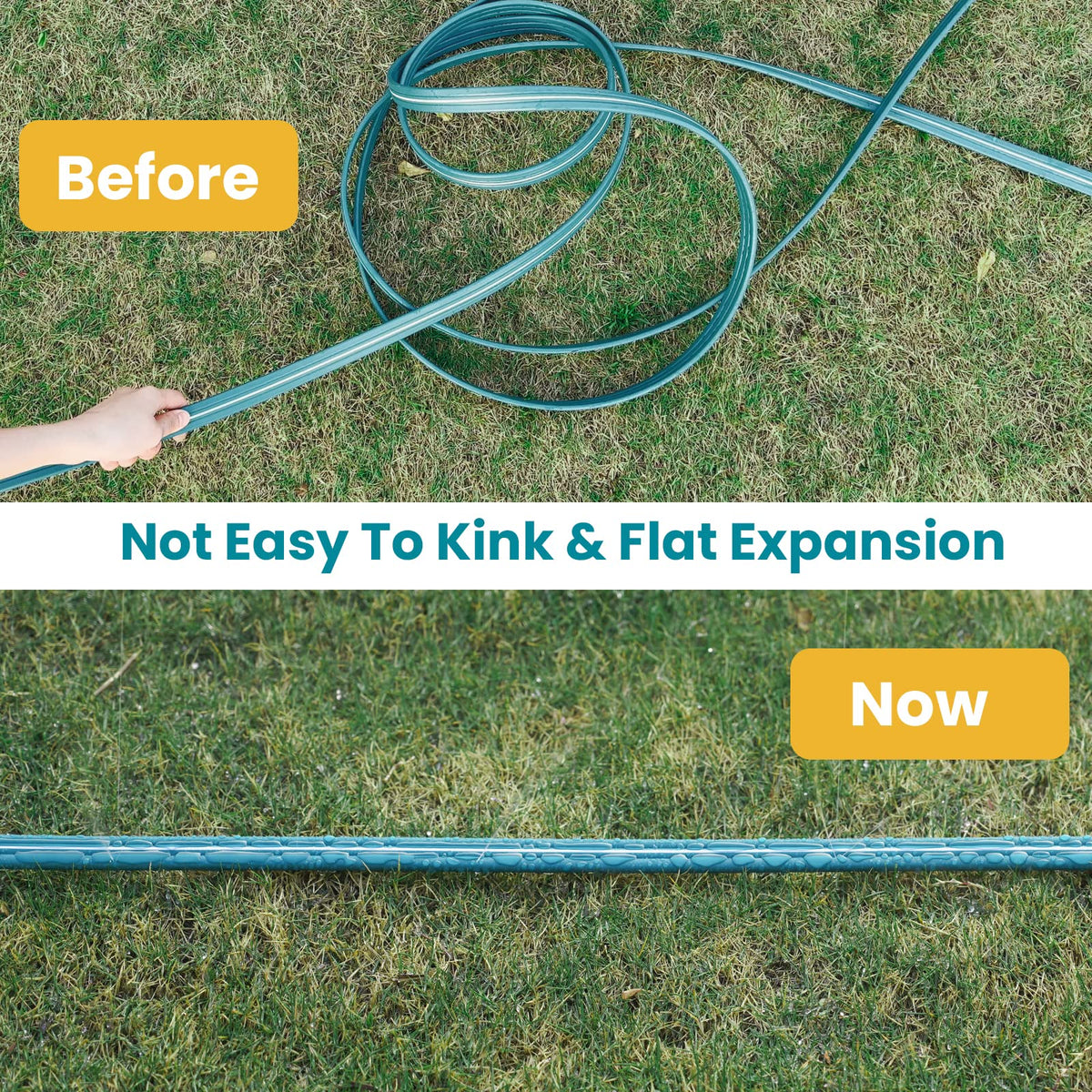 LINEX hose unfolds easily and stores compactly for tight spaces