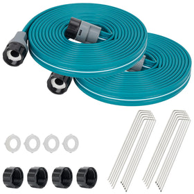 LINEX sprinkler hose in use across a lawn for even watering of new sod