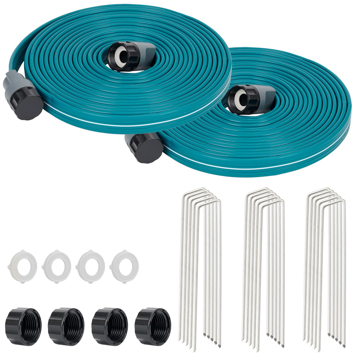 LINEX Sprinkler Soaker Hose in garden for even irrigation