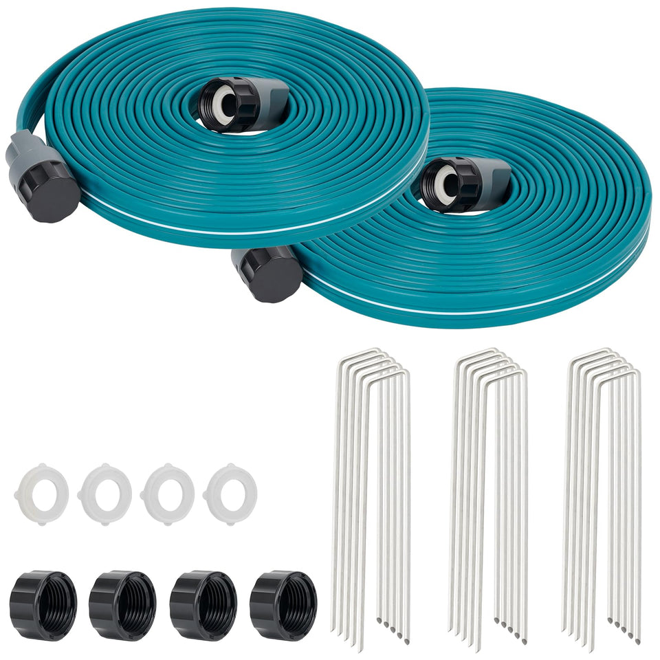 LINEX Sprinkler Soaker Hose in garden for even irrigation