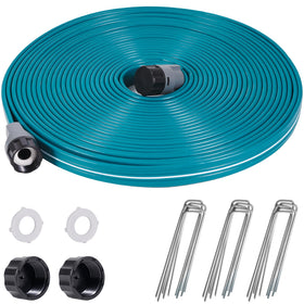 LINEX Sprinkler Soaker Hose 50ft setup for easy lawn watering