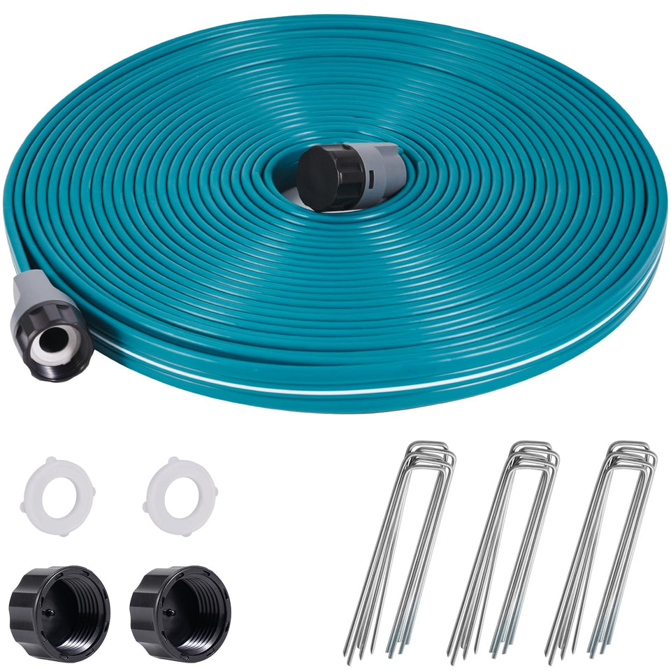 LINEX Sprinkler Soaker Hose 50ft setup for easy lawn watering