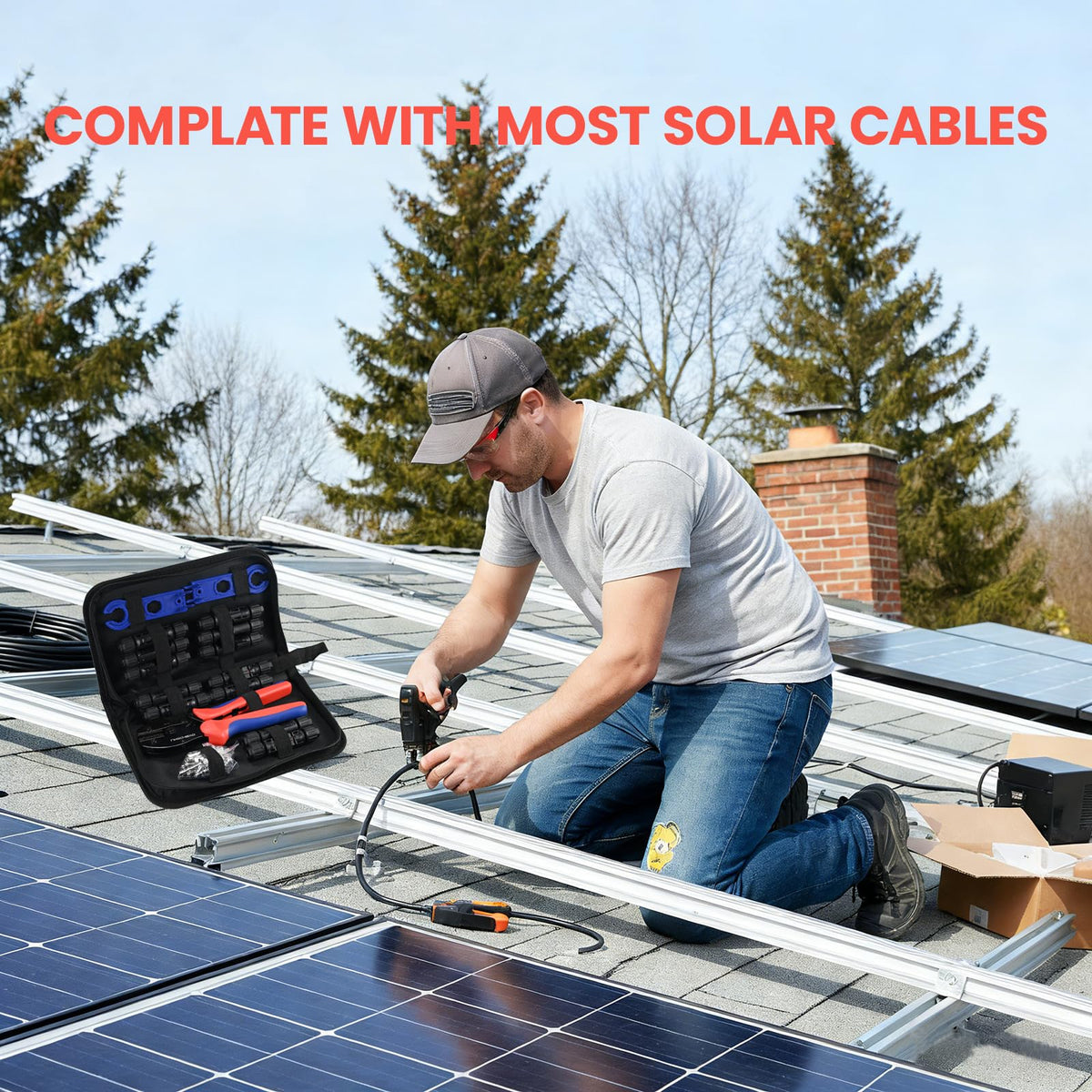LingChievo solar panel installation kit supports easy PV cable assembly
