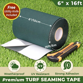 Linghou seam tape adhesive base closeup shows strong bonding for outdoor lawns.