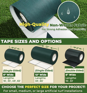 Linghou turf tape on wood floor creating durable seams.