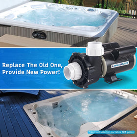 LINGXIAO free 2-inch unions included for quick spa plumbing connections.