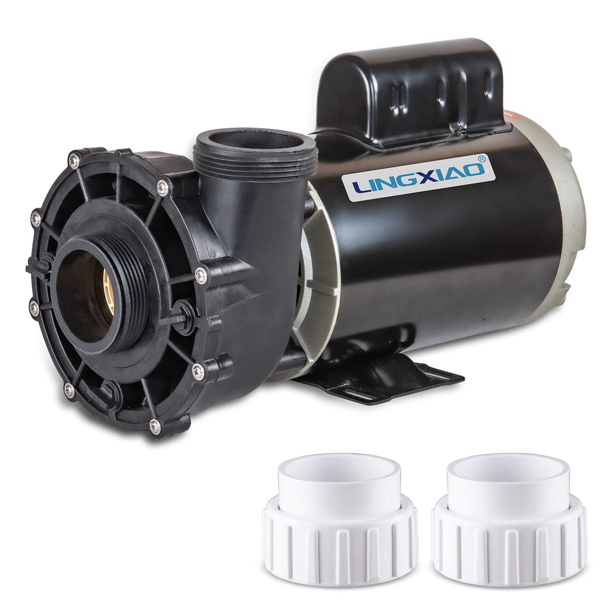 LINGXIAO 56WUA400-II spa pump front view for easy replacement in hot tubs