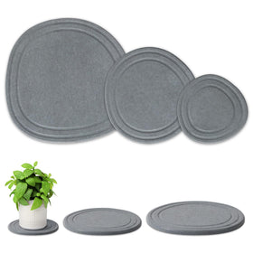 Linidcoud 6-inch diatomite plant saucer absorbs excess water to protect floors.