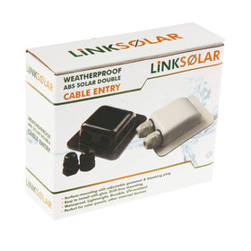 Link Solar white ABS box packaging ready for quick mounting.