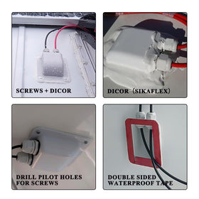 Link Solar includes two rubber seals for flexible sealing options.