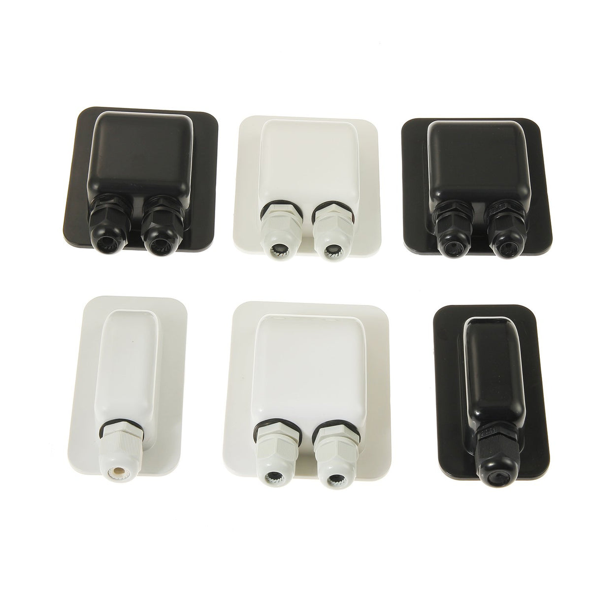 Link Solar weatherproof ABS gland suitable for RV multi-cable setups.