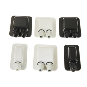 Link Solar weatherproof ABS gland suitable for RV multi-cable setups.