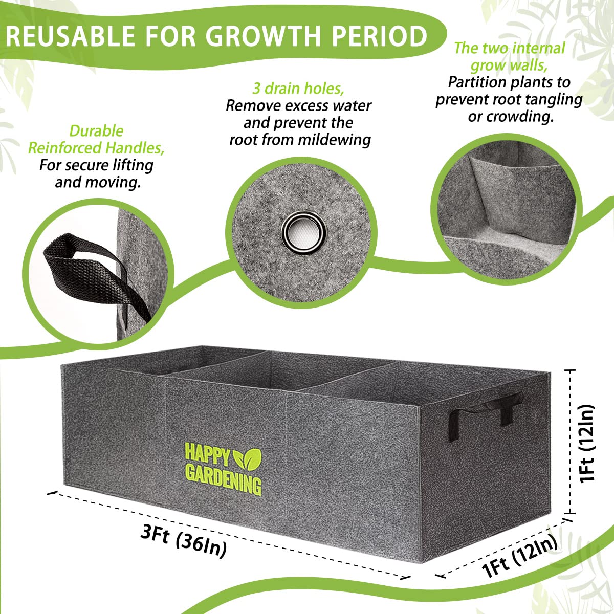 Linksandt 400g non-woven fabric enables breathable roots and healthier growth.