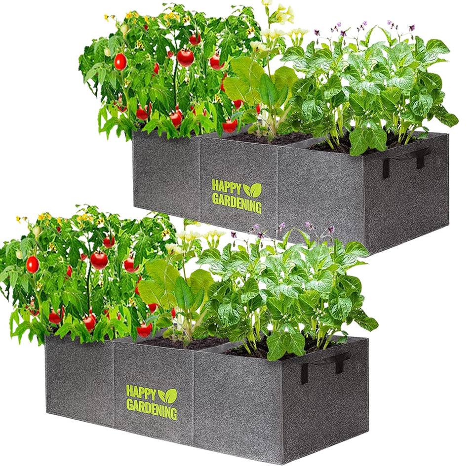 Linksandt fabric grow bag with handle for portable balcony gardening.