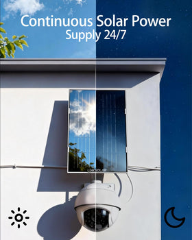 LinkSolar IP65-protected panel in weatherproof housing for all-season use.