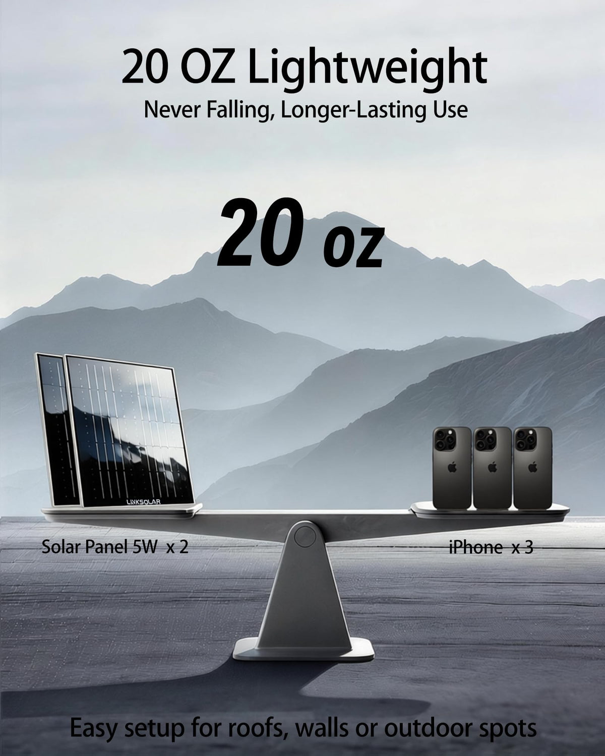 LinkSolar outdoor security camera powered by solar with minimal battery changes.