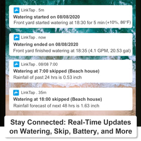 LinkTap G2S QR code setup for quick pairing.