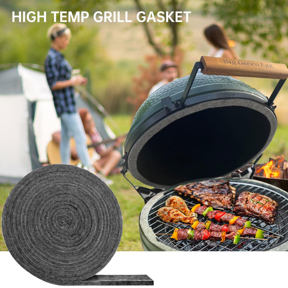Linone gasket tested for high temps, maintaining grill performance.