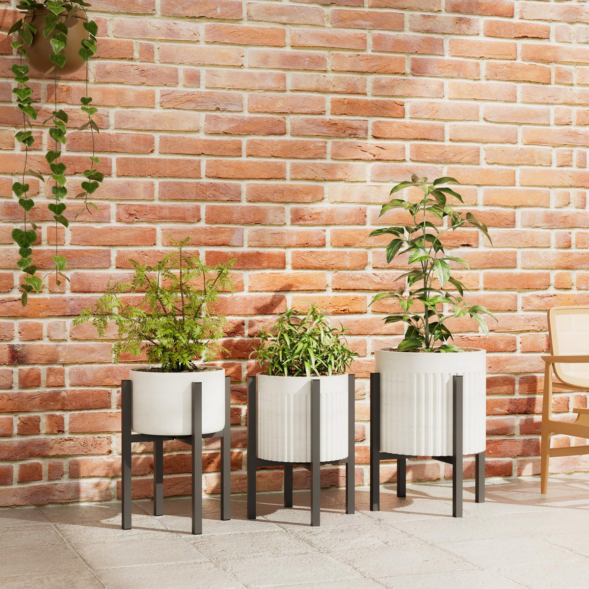 Linpla indoor-outdoor plant display suits apartments or patios.