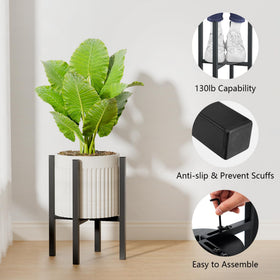 Linpla sturdy steel construction offers durable, weather-resistant support.