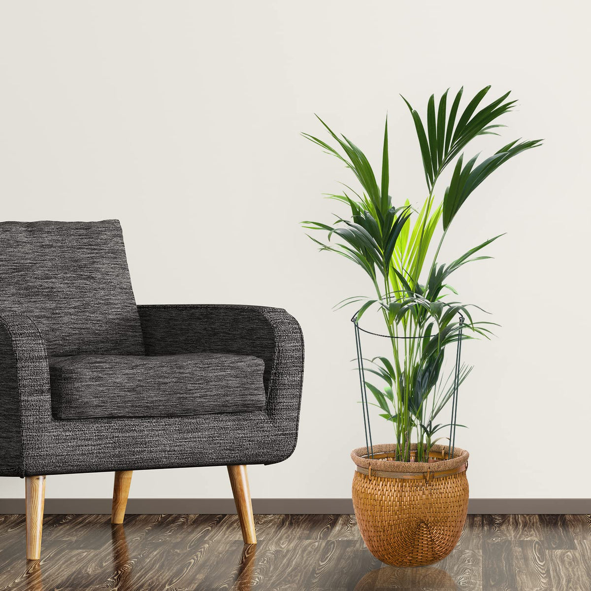 Linyona 10x16 inch stake supports a variety of flowers and vines.