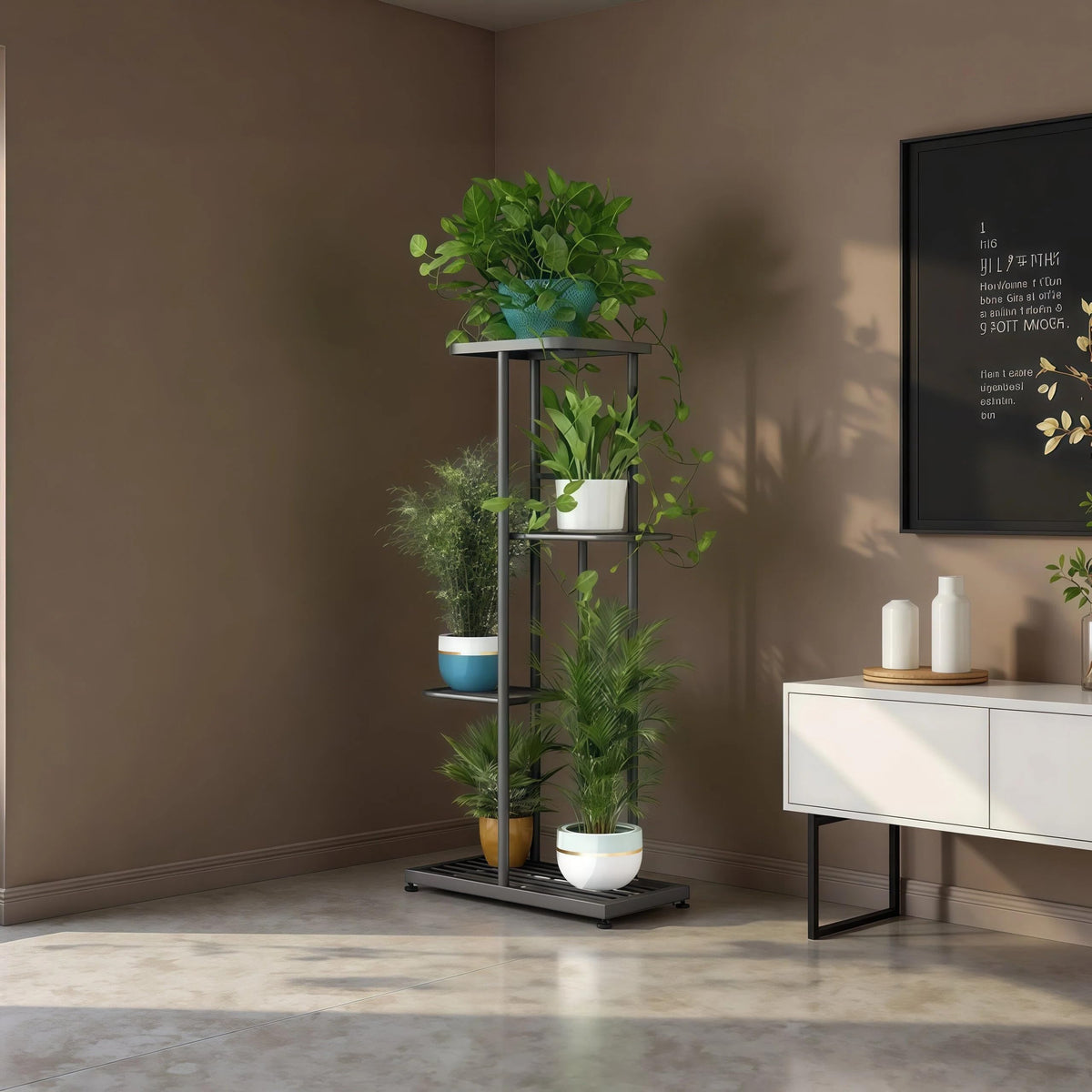 LINZINAR indoor/outdoor stand used to display photos and keepsakes