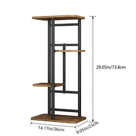 LINZINAR plant stand wide base ensures balanced display on flat surfaces.