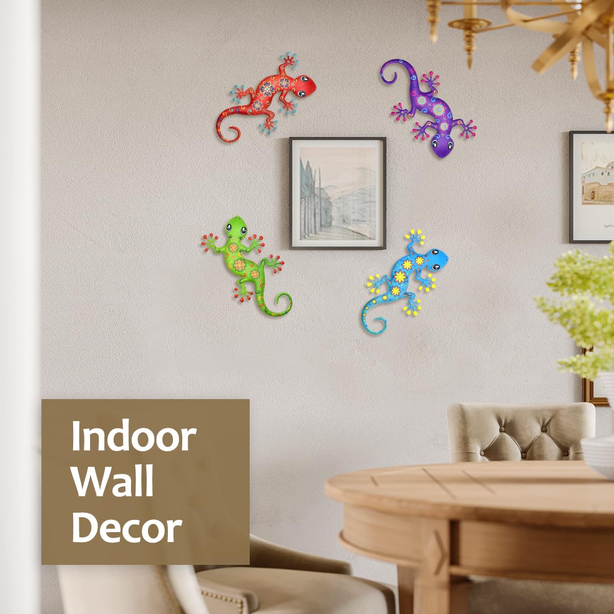 Liosecgar gecko hanging setup demonstrates easy mounting and flexible placement.
