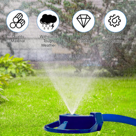 LipLopBest sprinkler with low-maintenance metal body resists corrosion