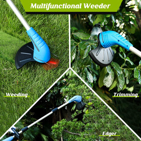 Lipoliftco weed wacker edging in use – precise border work