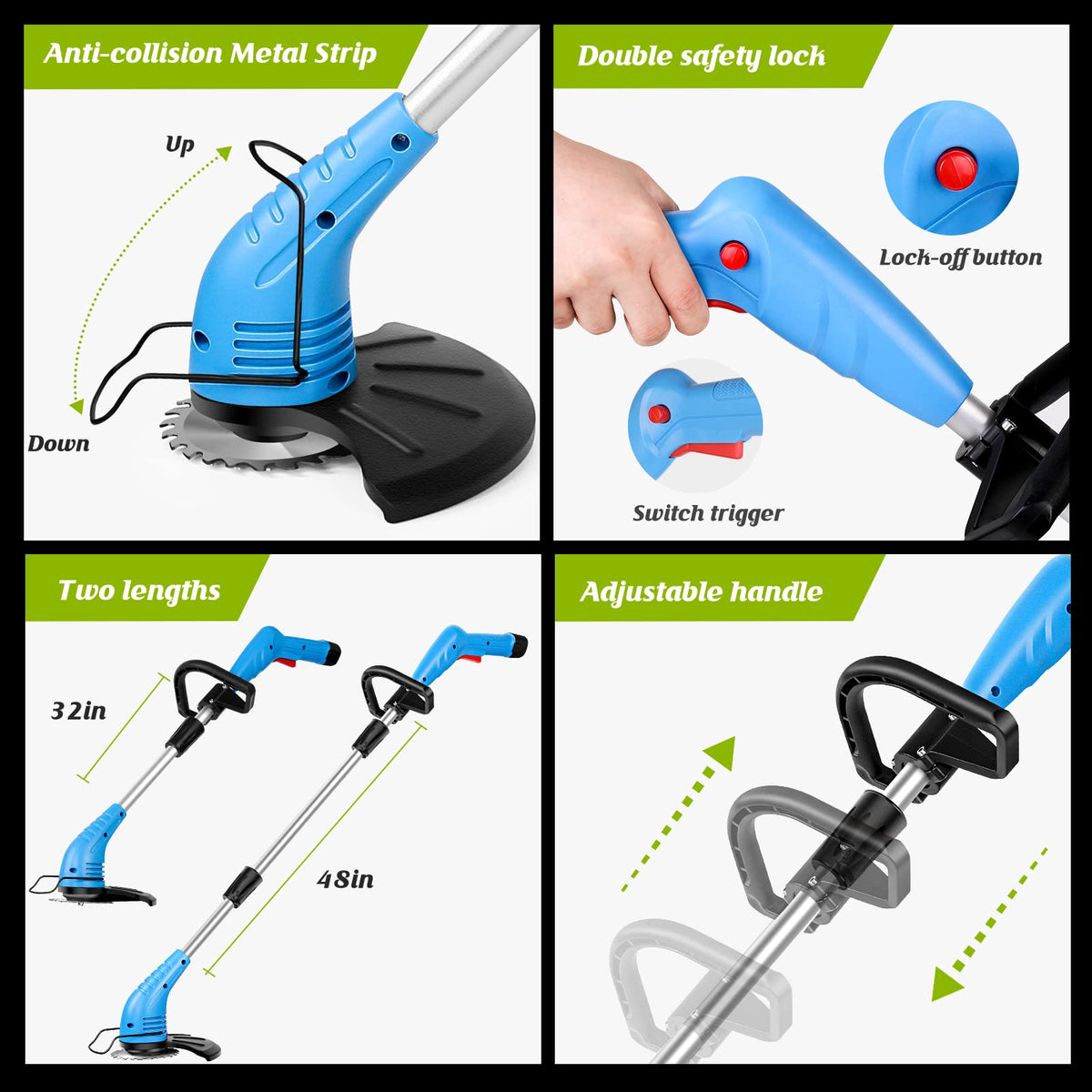 Lipoliftco weed wacker safety features – protects flowers and blades