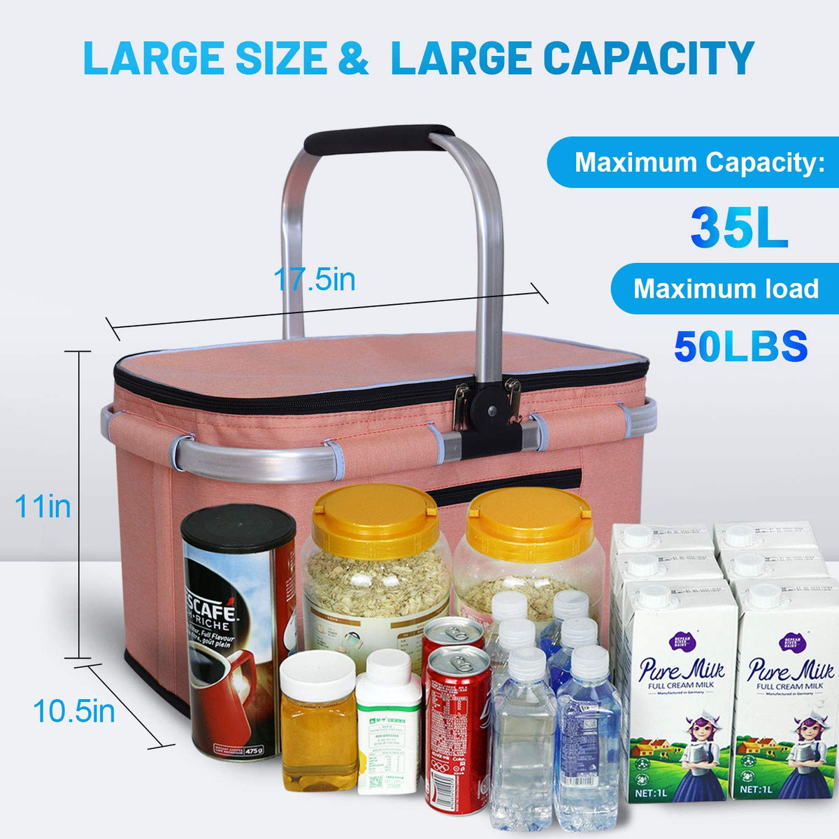 LIQING 35L interior bag removable for easy cleaning after use.
