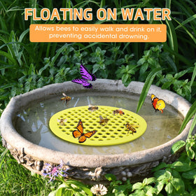 Liqqlex bee landing pad on water for safe pollinator access.