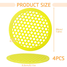 Liqqlex EVA foam bee waterer station with honeycomb design attracts pollinators.
