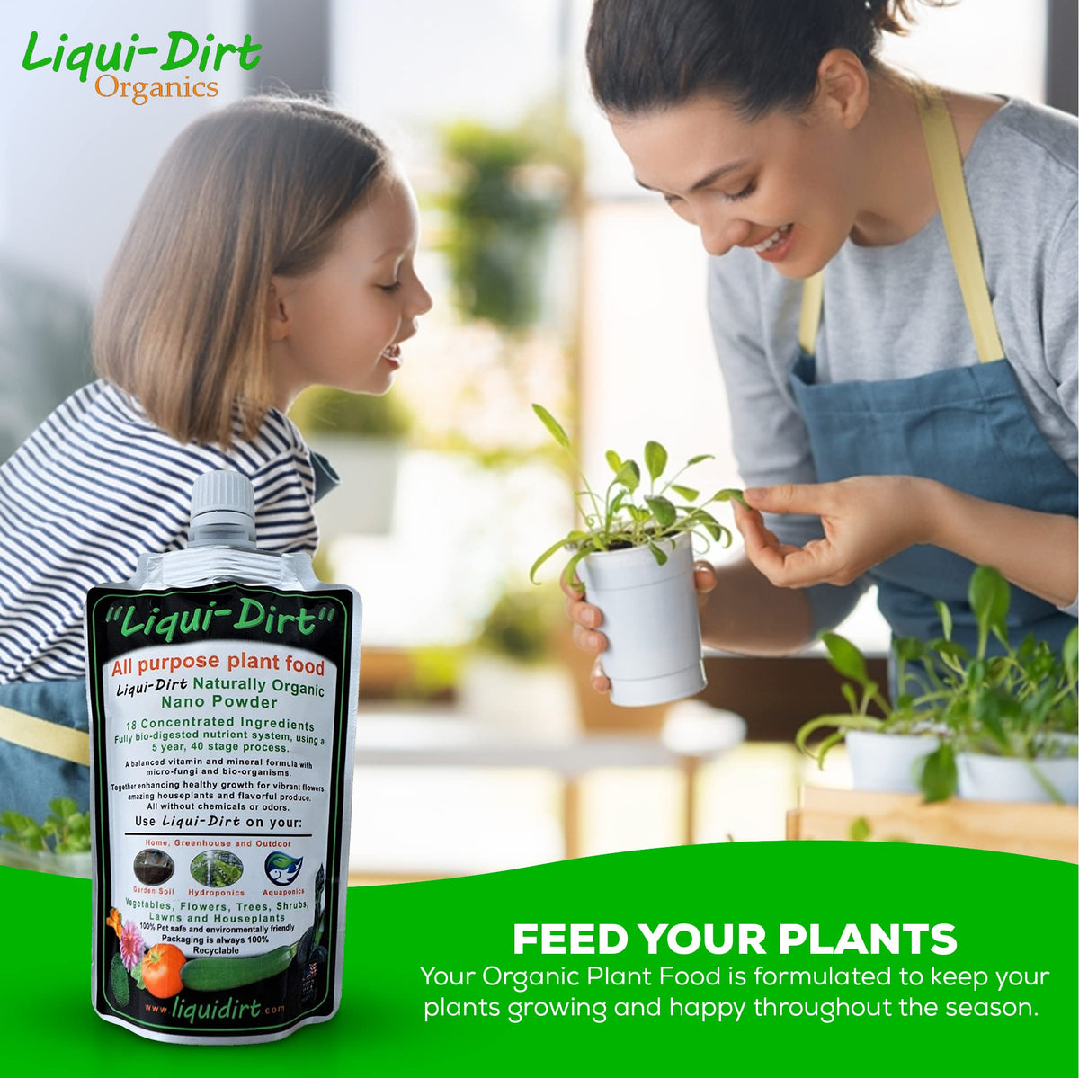Liqui-Dirt bloom booster supports vibrant flowers and fruiting