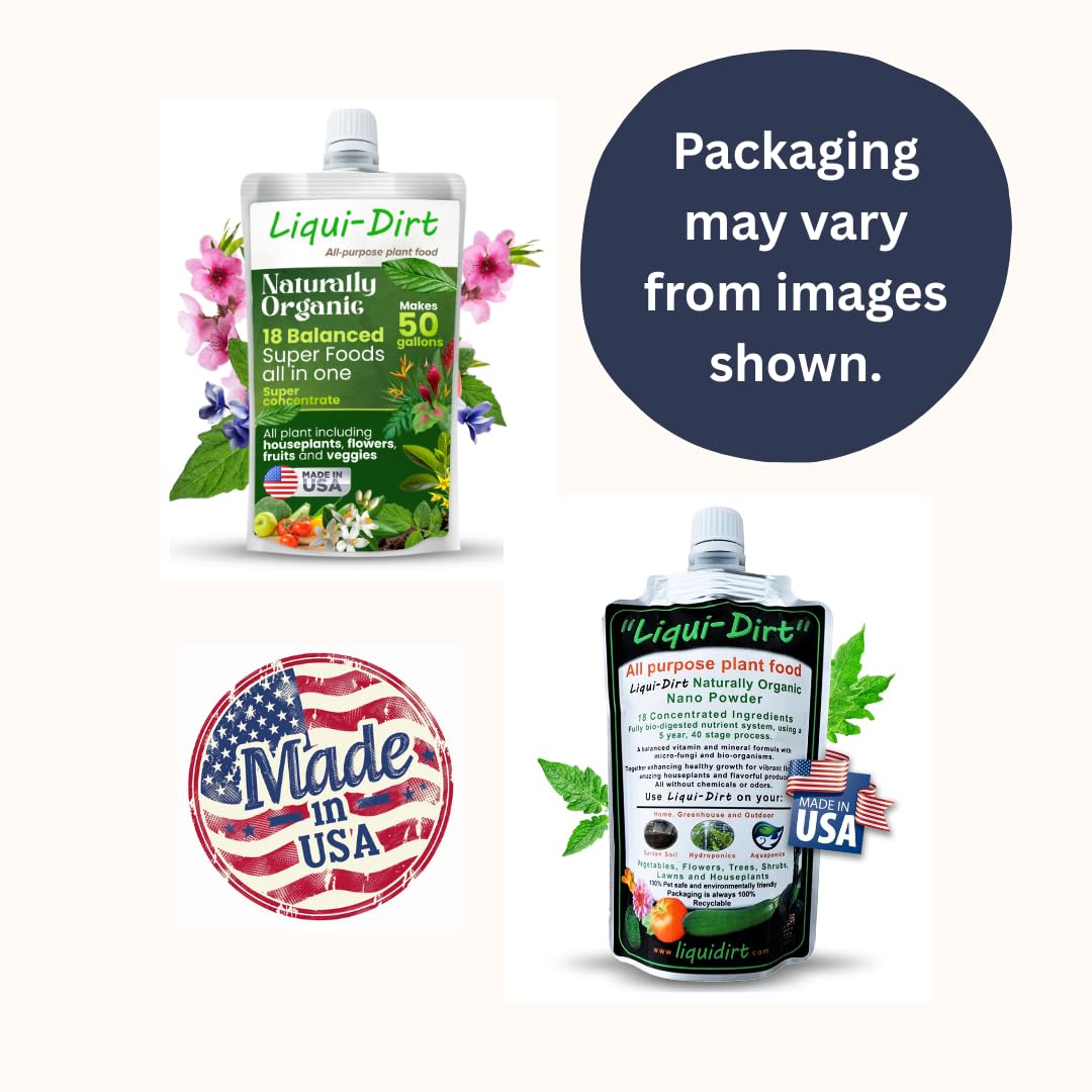 Liqui-Dirt promotes stronger root development in potted plants